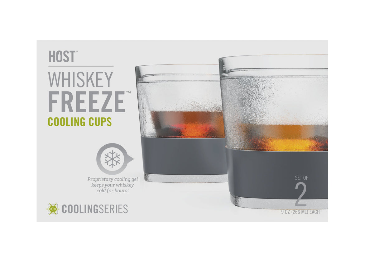 HOST S/2 Highball Glasses with Silicone Ice Mold 
