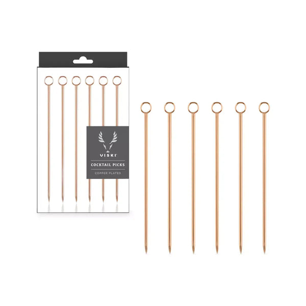 Copper Cocktail Pick Set